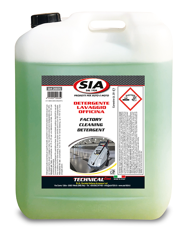 Detergente lavaggio officina – S.I.A. Società Italiana Accessori Srl