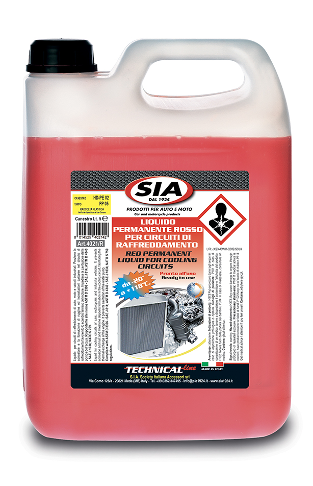 Il numero 1 del risparmio-LIQUIDO PROFESSIONALE PER RADIATORE ROSSO PER  CIRCUITI DI RAFFREDDAMENTO 5 LT