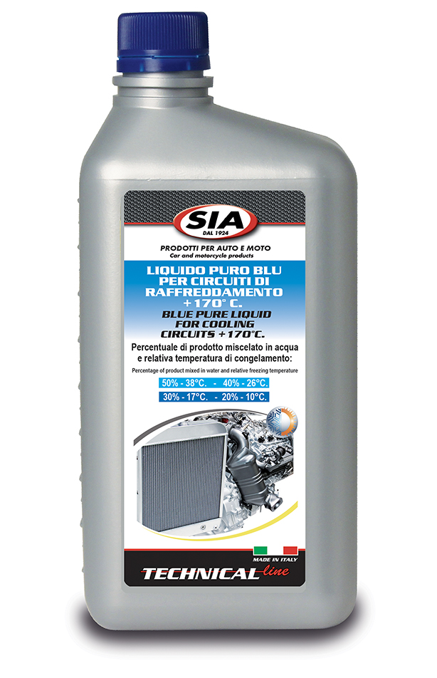 Liquido radiatori puro da diluire protettivo anticongelante – inibito Blu –  S.I.A. Società Italiana Accessori Srl